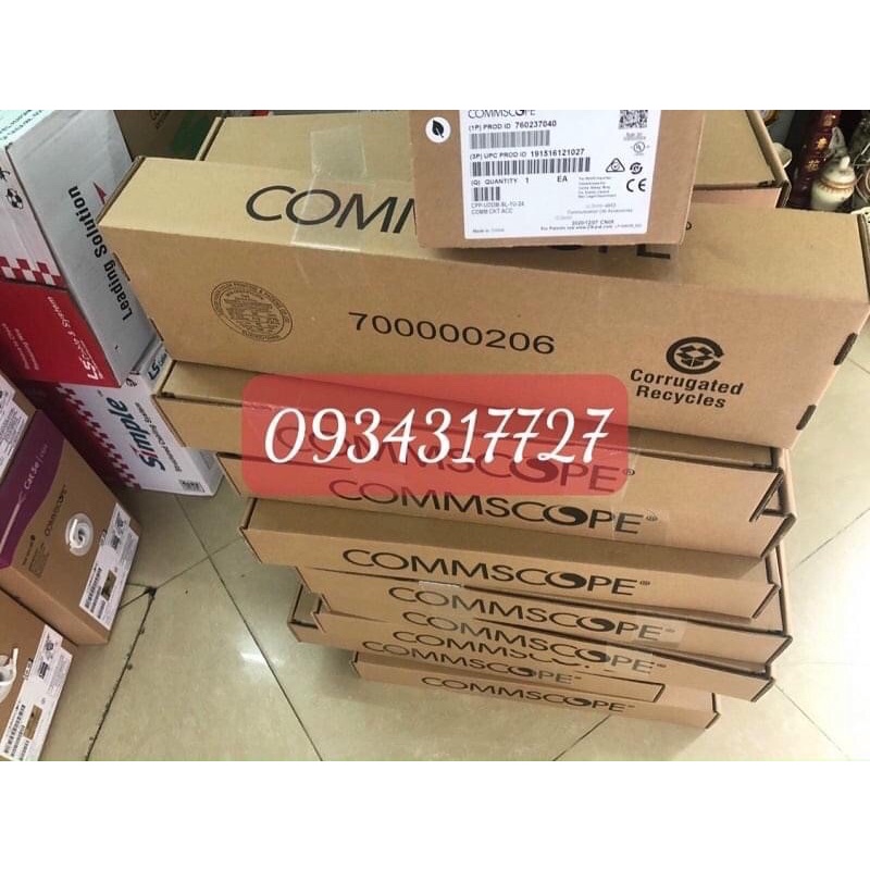 Thanh đấu nối patch panel 24 cổng Cat6, 1U, có thanh quản lý cáp P/N: 760237040 mới nhất