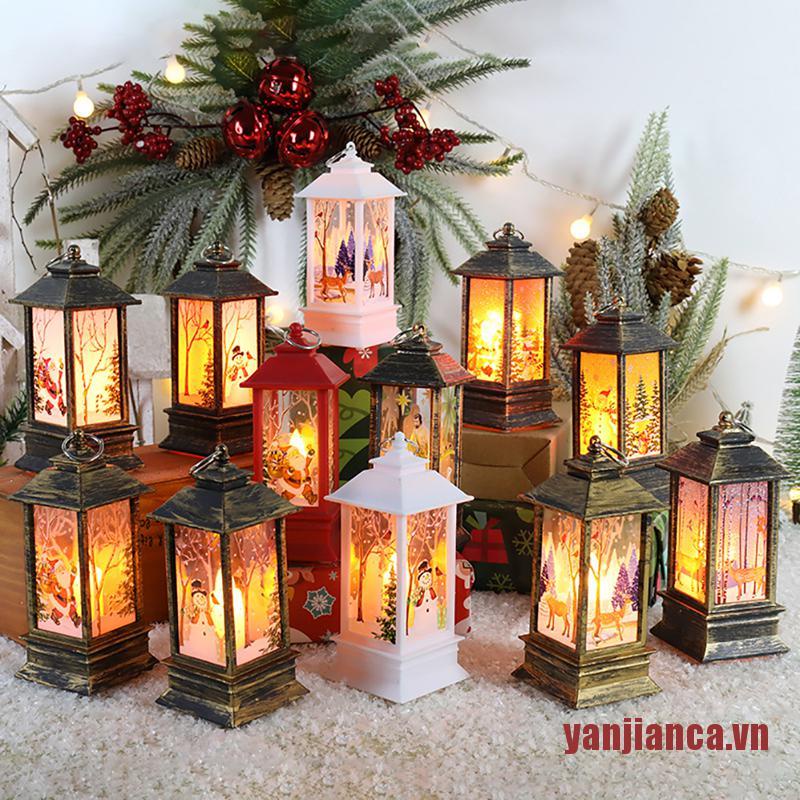 Đèn LED Treo Trang Trí Giáng Sinh Hình Ông Già Noel Tuần Lộc