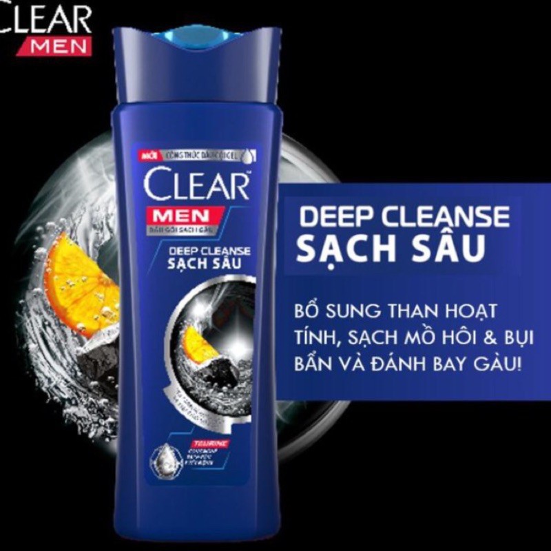 Dầu Gội Clear Men Sạch Sâu 370g