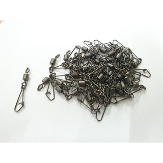 Bộ 30 cái khóa thép ma ní chéo tùy chọn size loại 1 vòng tải cá 35kg-ĐỒ CÂU CÁ ĐỨC NGUYÊN [Shop đồ câu cá uy tín]