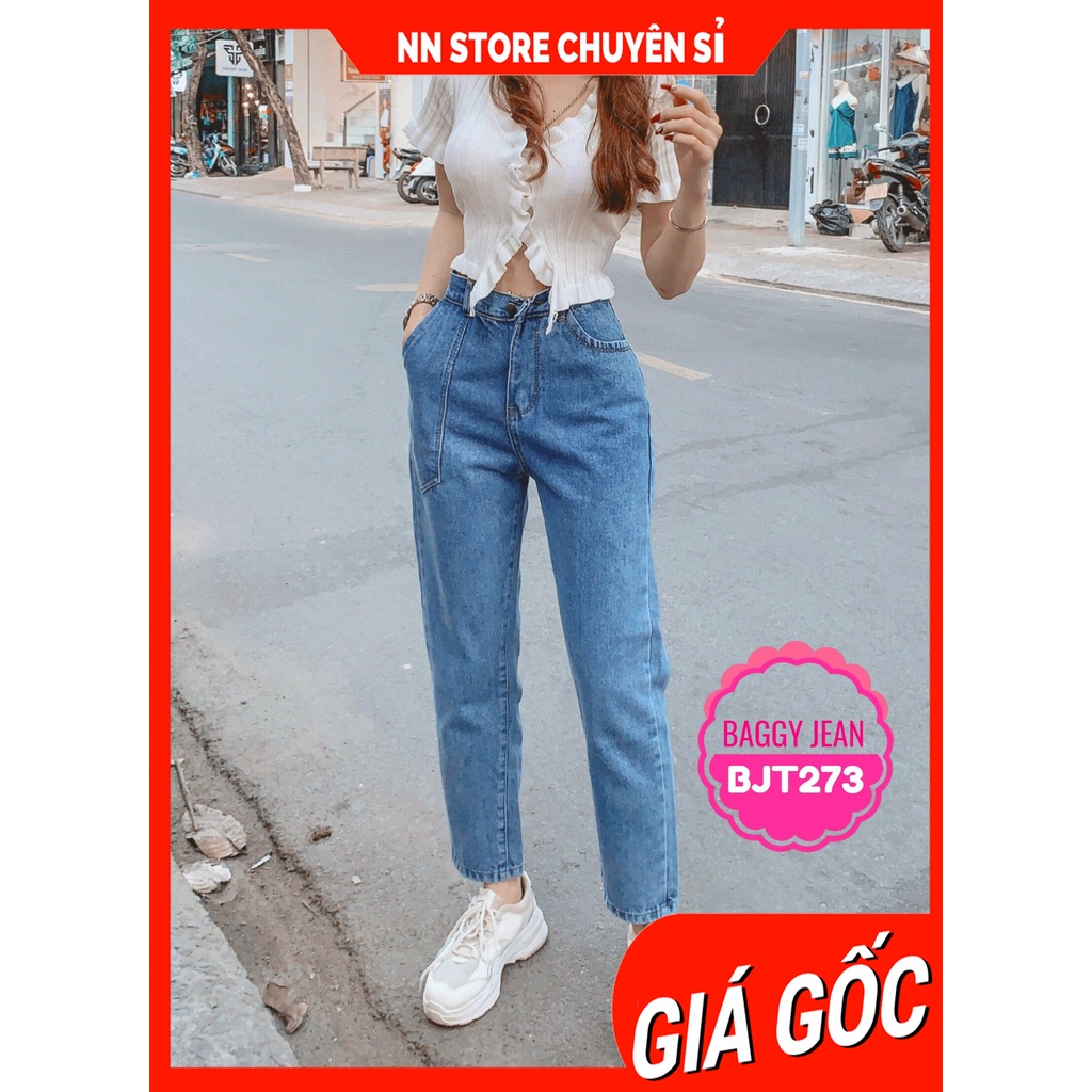 QUẦN BAGGY JEAN CỰC CHẤT BJT273 ⚡ ẢNH THẬT⚡ QUẦN BAGGY NỮ ⚡ QUẦN JEAN 9 TẤC
