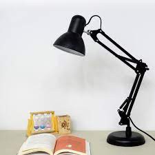Đèn để bàn kèm kẹp bàn đa năng Đen