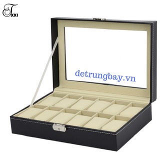 HỘP ĐỰNG ĐỒNG HỒ BẰNG DA 12 CHIẾC