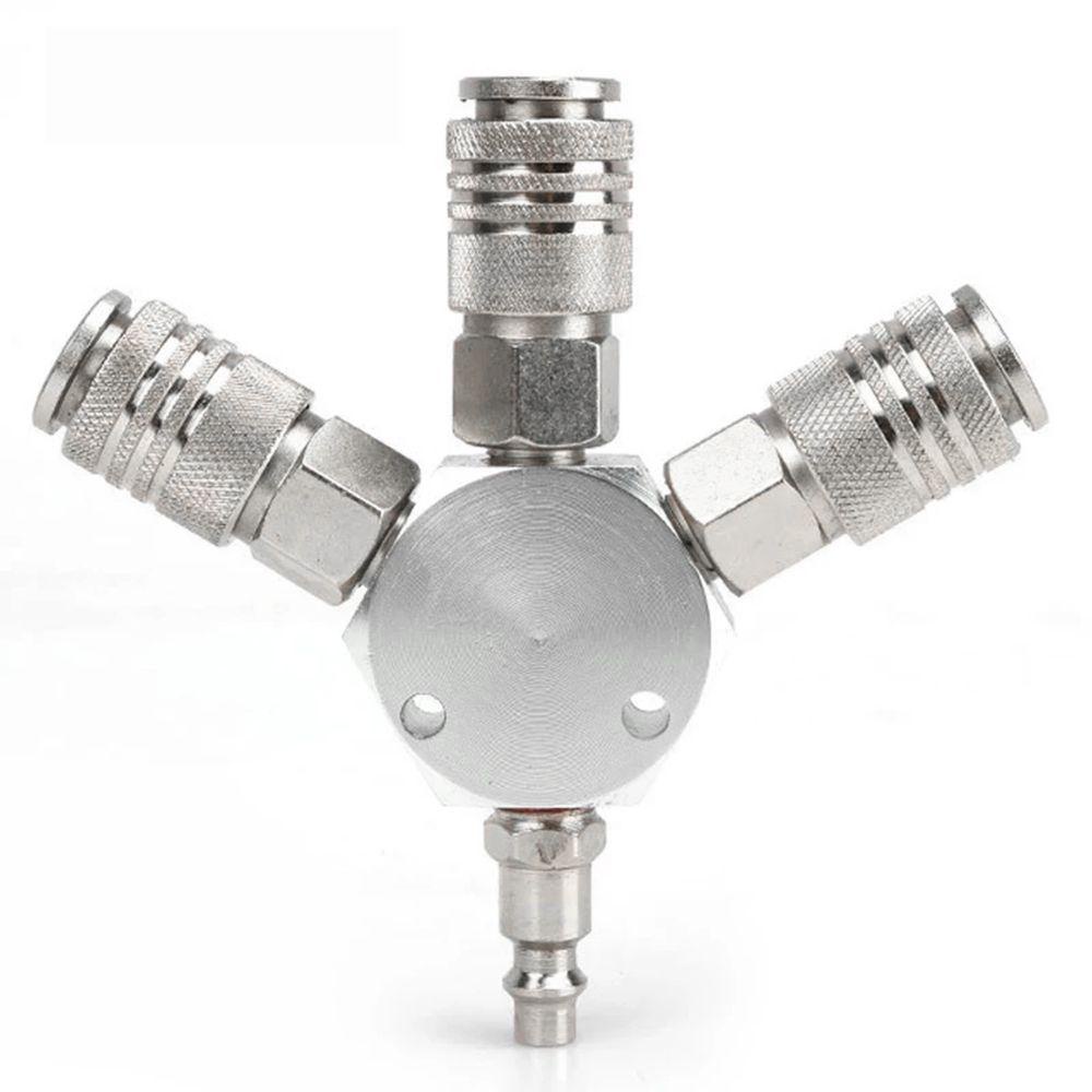 Đầu Nối Nhanh Khí Nén 3 Chiều 1 / 4 ''