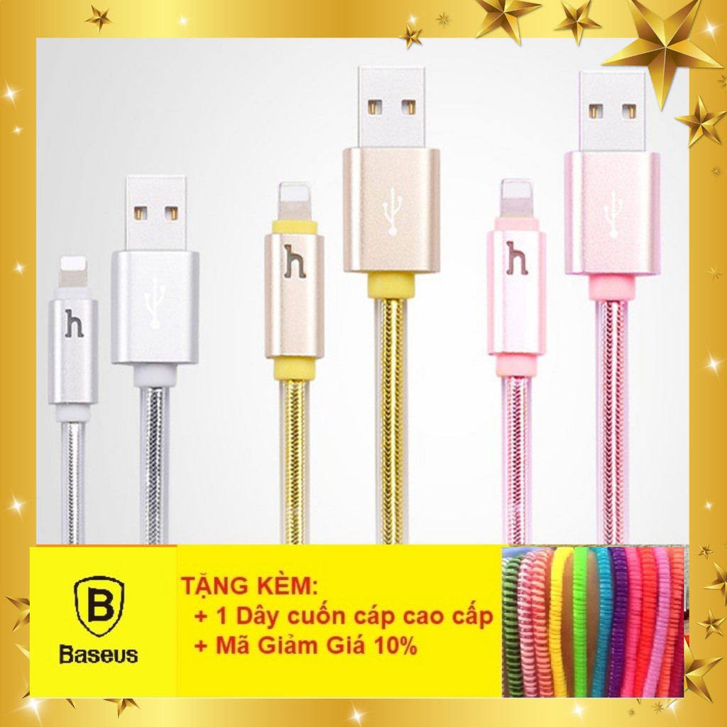 Dây Sạc IPhone FREESHIPCáp Sạc Hoco UPL12 - Đèn Led Báo Sạc Đầy - BH 12 Tháng