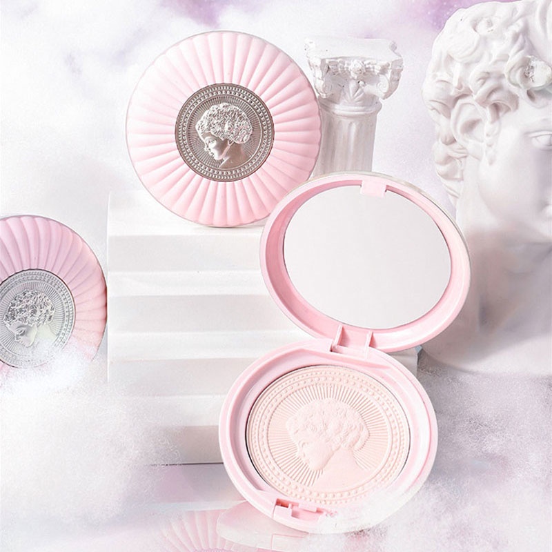 [Hàng mới về] Phấn nén trang điểm HOJO tông màu lì che phủ lỗ chân lông kiềm dầu chống thấm nước tích hợp gương nhỏ | BigBuy360 - bigbuy360.vn