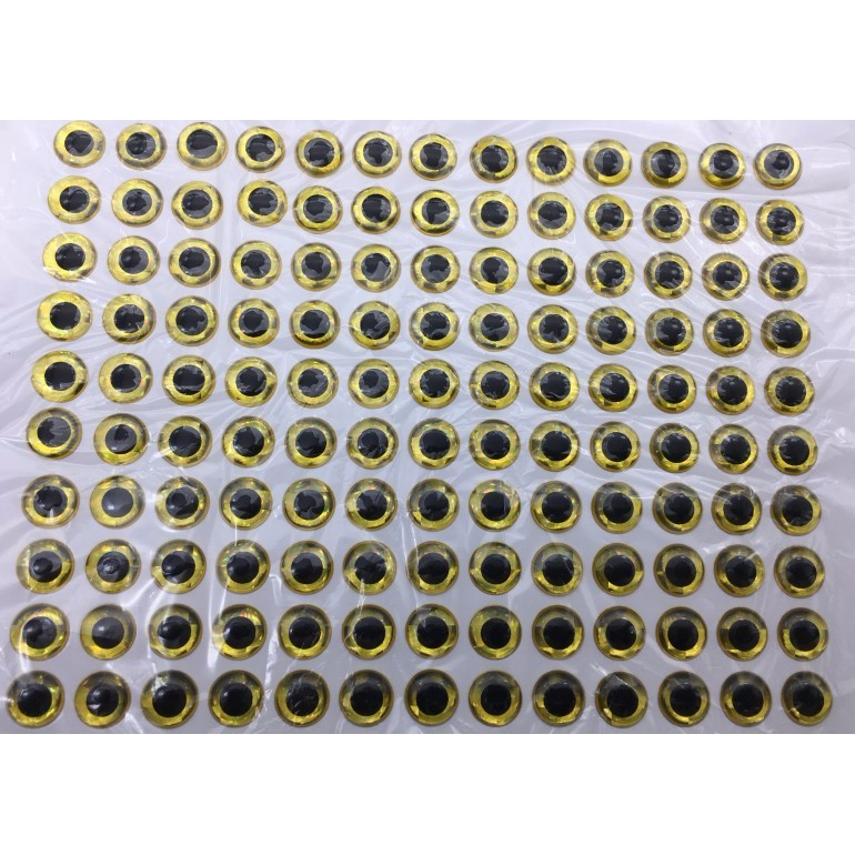 Set 100 con mắt giả 3D 3mm 5mm 7mm 9mm dùng trang trí