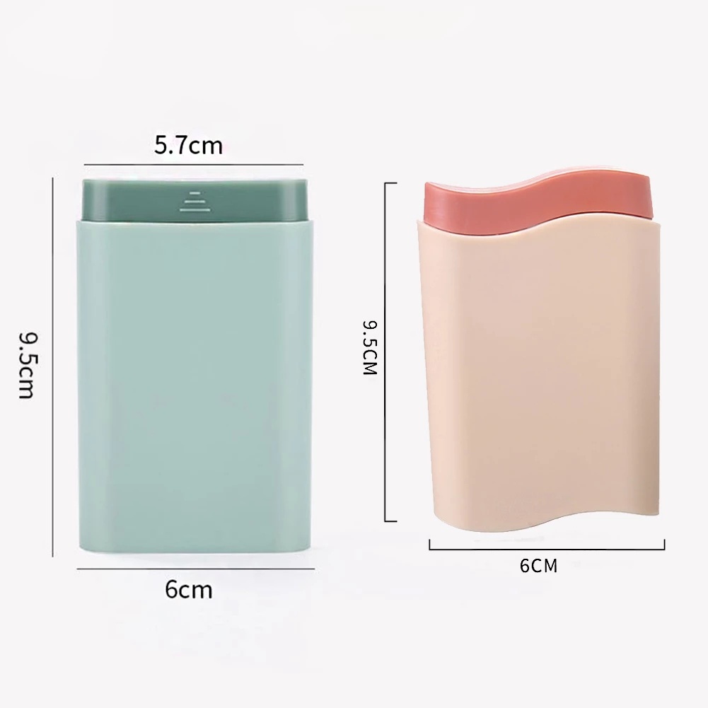 Hộp Đựng Thuốc Mini Chống Ẩm / Bụi Bẩn Nhiều Màu Sắc Có Nắp Đậy Tiện Dụng Thời Trang