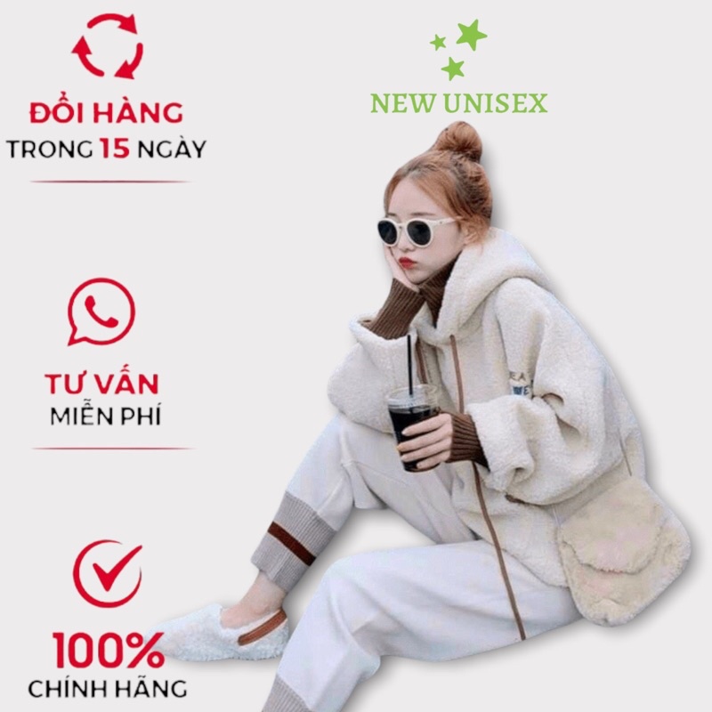 ( ẢNH THẬT) ÁO KHOÁC  HOODIE LÔNG Creat SIÊU XINH THỜI TRANG HÀN QUỐC , SIÊU ẤM - MC [NewUnisex]