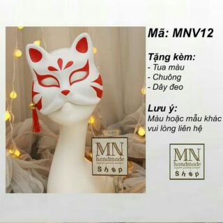 [ẢNH THẬT] Mặt nạ cáo nửa mặt đã vẽ, halloween , cosplay