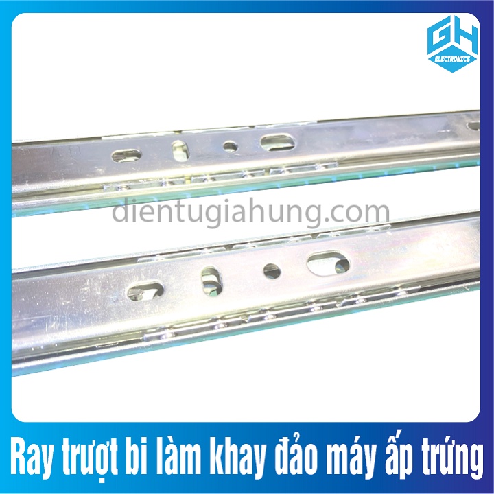 [1 cặp 2 cái] Ray trượt bi làm khay đảo máy ấp trứng,ray trượt tủ