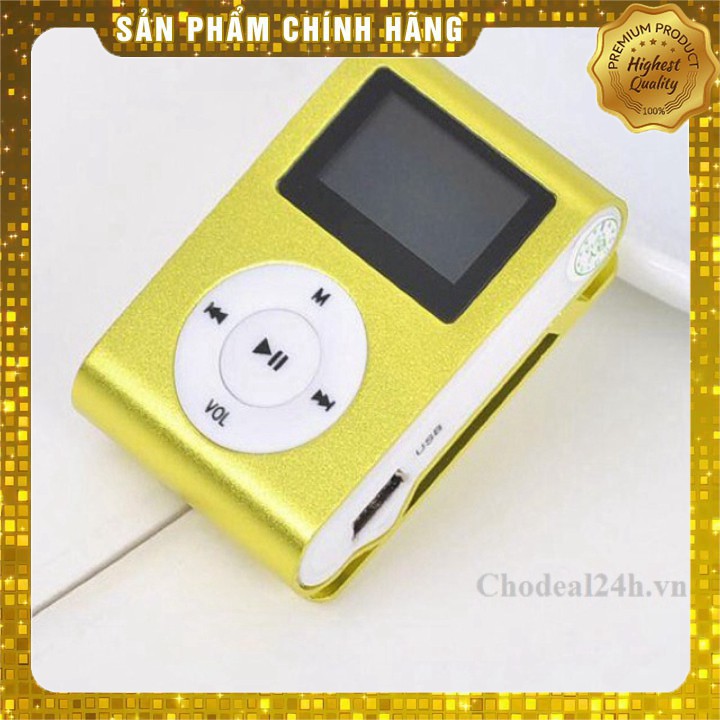 HOT Máy Mp3 nghe nhạc kèm thẻ nhớ 8GB và đầu đọc thẻ bằng nhôm sieu RE