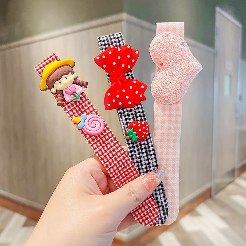 Băng Đô Cài Tóc Khóa Dán Xinh Xắn Cho Bé Gái