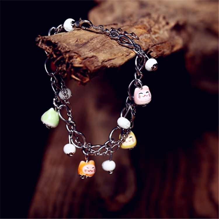 Vòng mèo quả thiết kế độc đáo quà tặng thời trang xinh xắn cá tính Hàn quốc