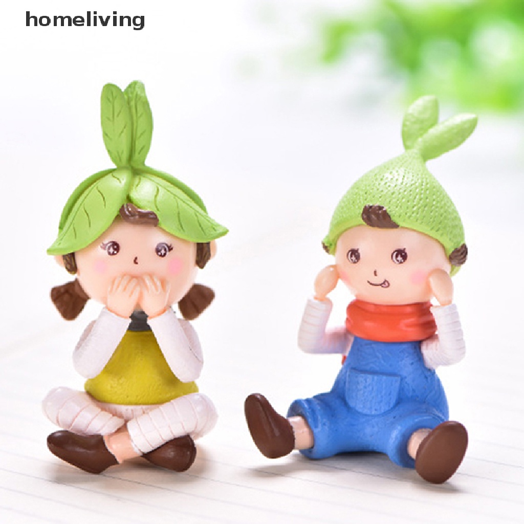 Tượng hình bé gái nhỏ cổ tích đáng yêu dành cho trang trí sân vườn tiểu cảnh thủ công làm quà tặng