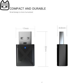 2 in 1 Bluetooth 5.0 Transmitter Receiver 3.5mm Wireless Stereo Audio Adapter