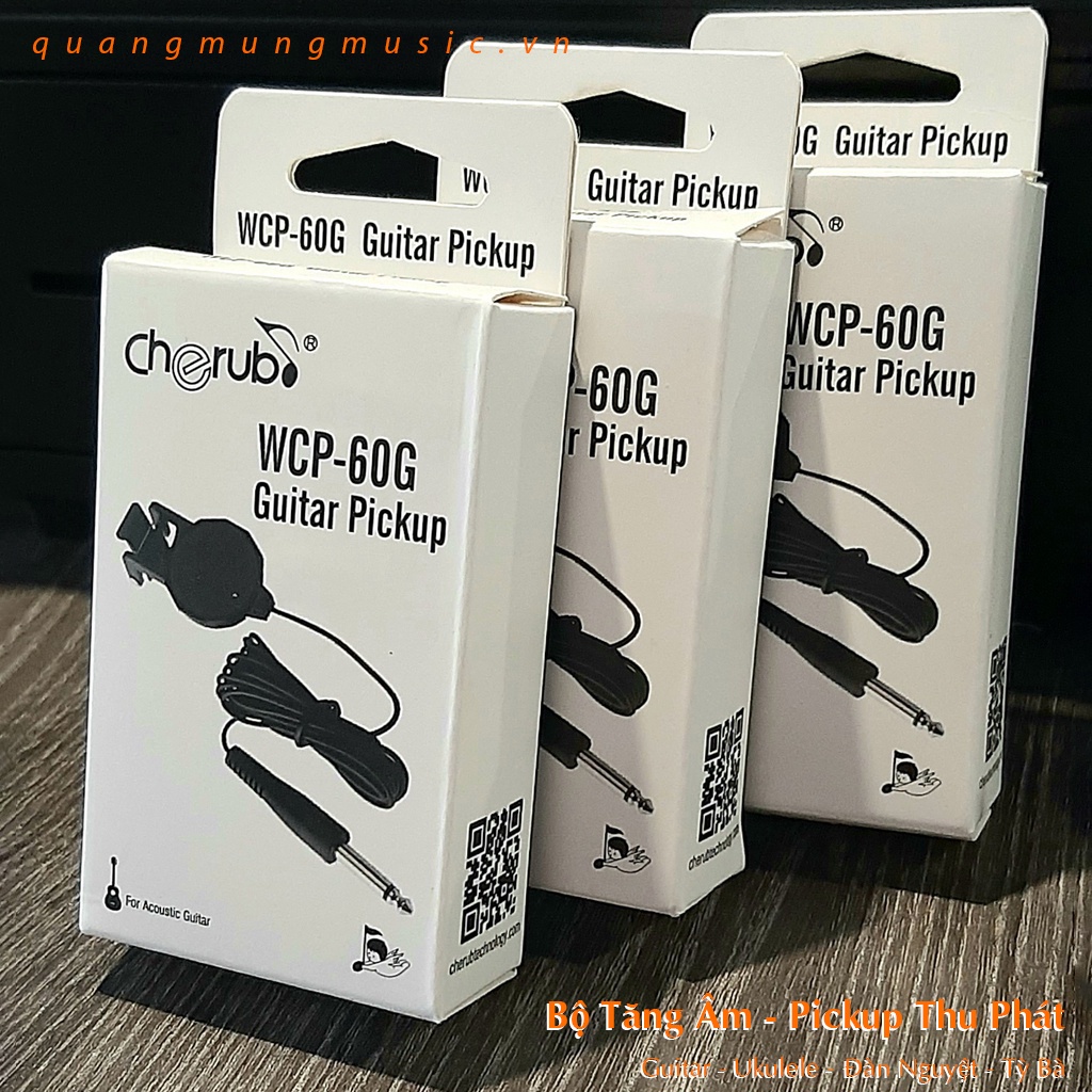 Bộ Tăng Âm – Pickup WCP-60G – Bộ Thu Phát Chuyên Dùng Cho Guitar, Ukulele, Đàn Nguyệt, Tỳ Bà