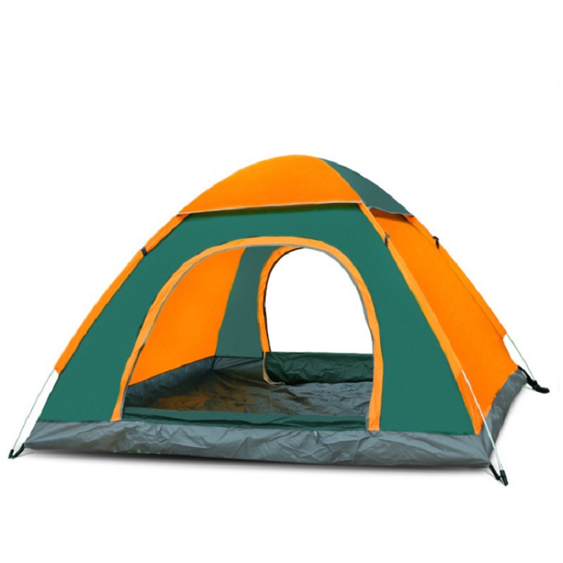 Lều Cắm Trại Dã Ngoại Tự Bung 2 Lớp 4-6 Người Camping Chống Nước Chống Tia Uv Kiểu Vintage Haochi