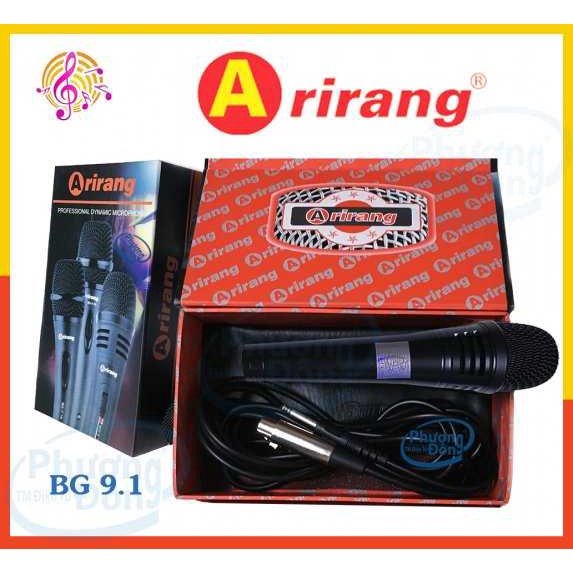 Micro Arirang BG - 9.1 có dây Karaoke siêu bền, chất lượng