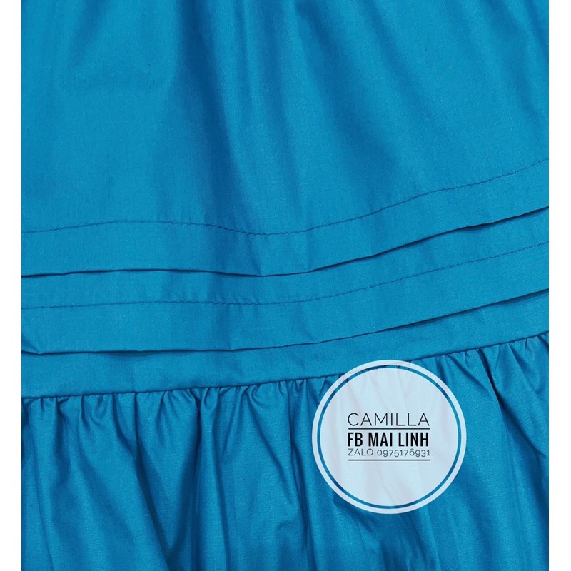 ⚡️BÁN SỈ⚡️Đầm xanh xoè 3 tầng có bèo vai | BigBuy360 - bigbuy360.vn