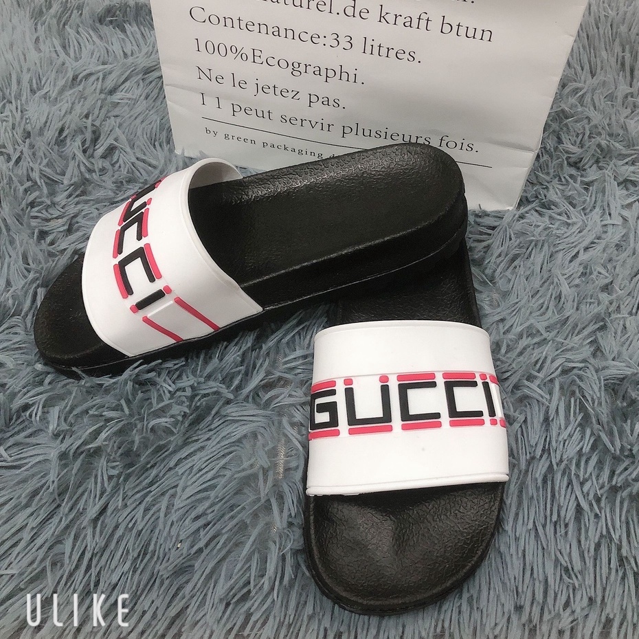 [FREESHIP]Dép Thời Trang  Quai Ngang Nam Cao Cấp GUCCI Bản Đế Super Độn 3 cm Chiều Cao