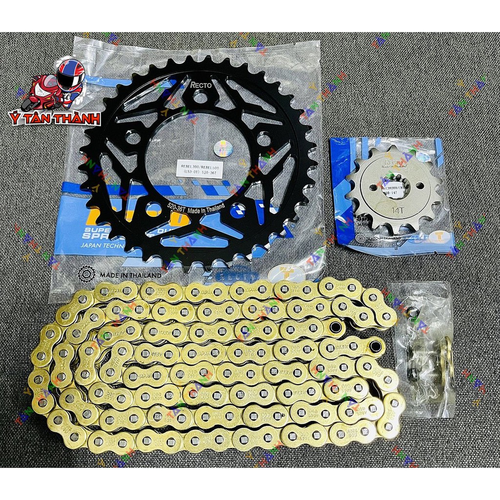 nhông sên đĩa xe moto rebel 300 0631