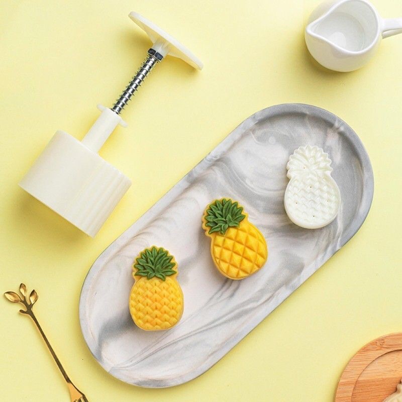 Khuôn lò xo 2 mặt hình quả dứa 30g/50g