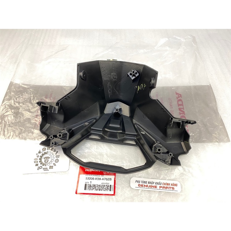 Bợ đồng hồ VARIO CLICK 2018 2021 chính hãng Honda Indo, Ốp tay lái Bàn thờ 53206K59A70ZB / 53280-K59-A70ZA
