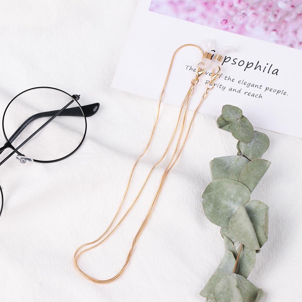 ESPO Dây Đeo Mắt Kính Bằng Kim Loại Màu Vàng / Bạc Ngọt Ngào