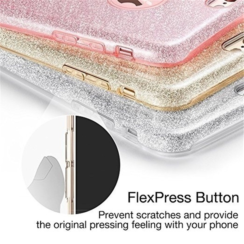 Ốp Điện Thoại Màu Trơn Lấp Lánh Thời Trang Cho Iphone 12 Mini 11 Pro Max 7 8 Plus Xr Xs Max