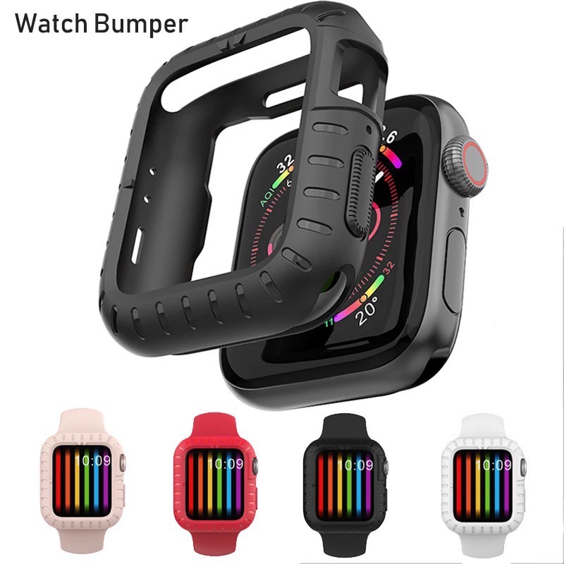 [Mẫu Mới 2021] Ốp Apple Watch Dẻo Silicon Case Thể Thao series 1 2 3 4 5 6 SE