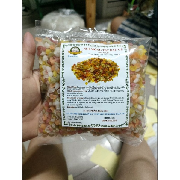 NUI MÓNG TAY RAU CỦ ĂN DẶM CHO BÉ 200G