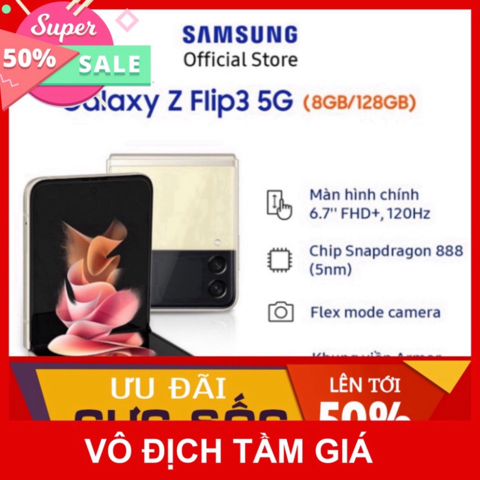 Điện Thoại Samsung Galaxy Z Flip3 5G 128GB