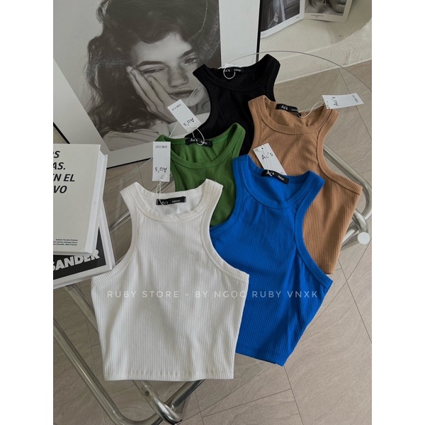 Áo croptop Ba Lỗ Chất Thun Gân Đẹp Dày Dặn