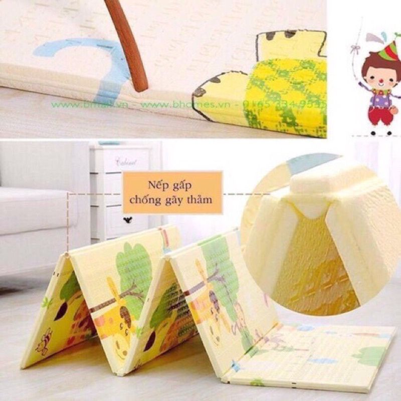 Chiếu xốp , Thảm ốp xuất Nhật, Thảm xốp 2 mặt cho bé KT 1,8 x 2m