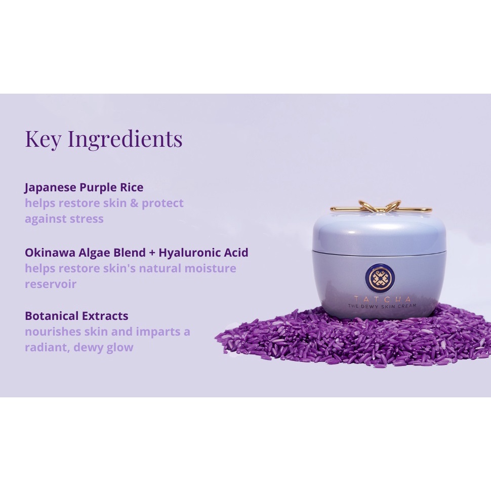 TATCHA 🌿 Kem dưỡng ẩm The Dewy Skin Cream Plumping & Hydrating Moisturizer