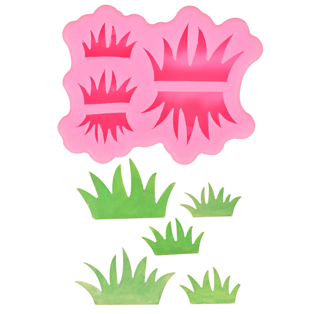 Khuôn Silicone Làm Bánh / Sô Cô La / Kẹo Ngọt Hình Cỏ Tiện Dụng