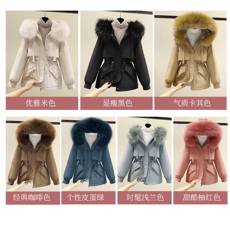 Áo Parka Kaki  loại 1 kèm ảnh thật sẵn Hồng
