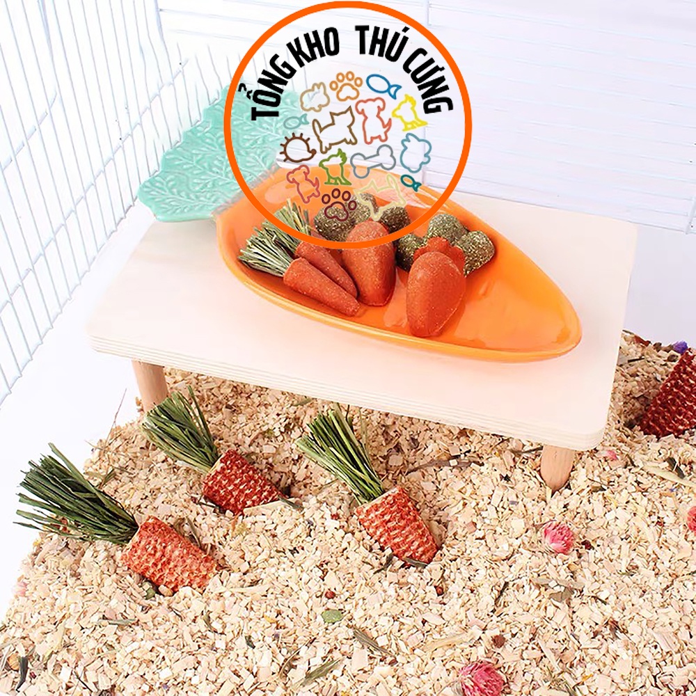 Bánh cà rốt mài răng cho chuột hamster, Nhím, Thỏ, Bọ cung cấp dinh dưỡng vitamin khoáng chất cho thú cưng