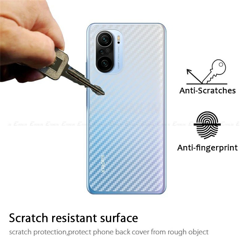 Dán lưng Carbon Redmi K40 / K40 Pro / Poco F3 / K40 Gaming / K50 Gaming vân caro chống bám bẩn
