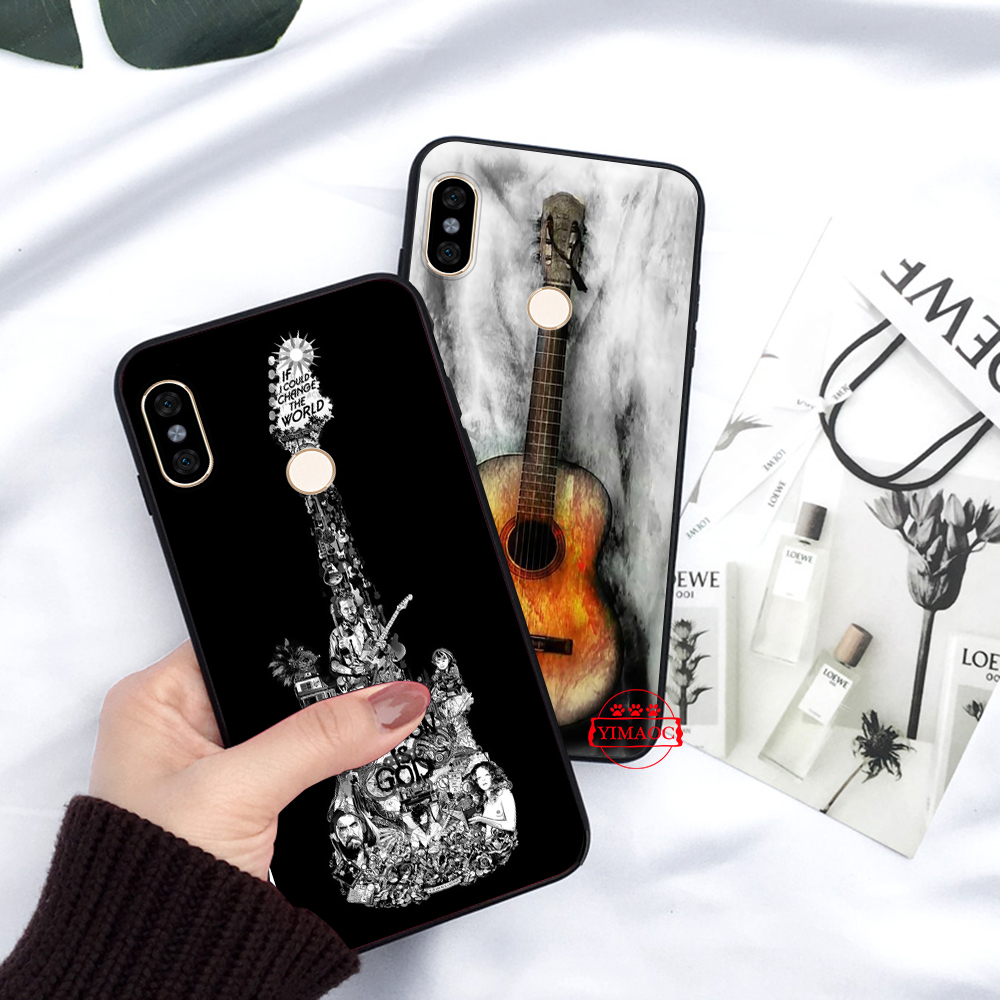 Ốp Điện Thoại Mềm Họa Tiết Đàn Guitar Acoustic 1e Cho Xiaomi Redmi 8a 9a Note 8 Pro 8t 9s 9 Pro Max