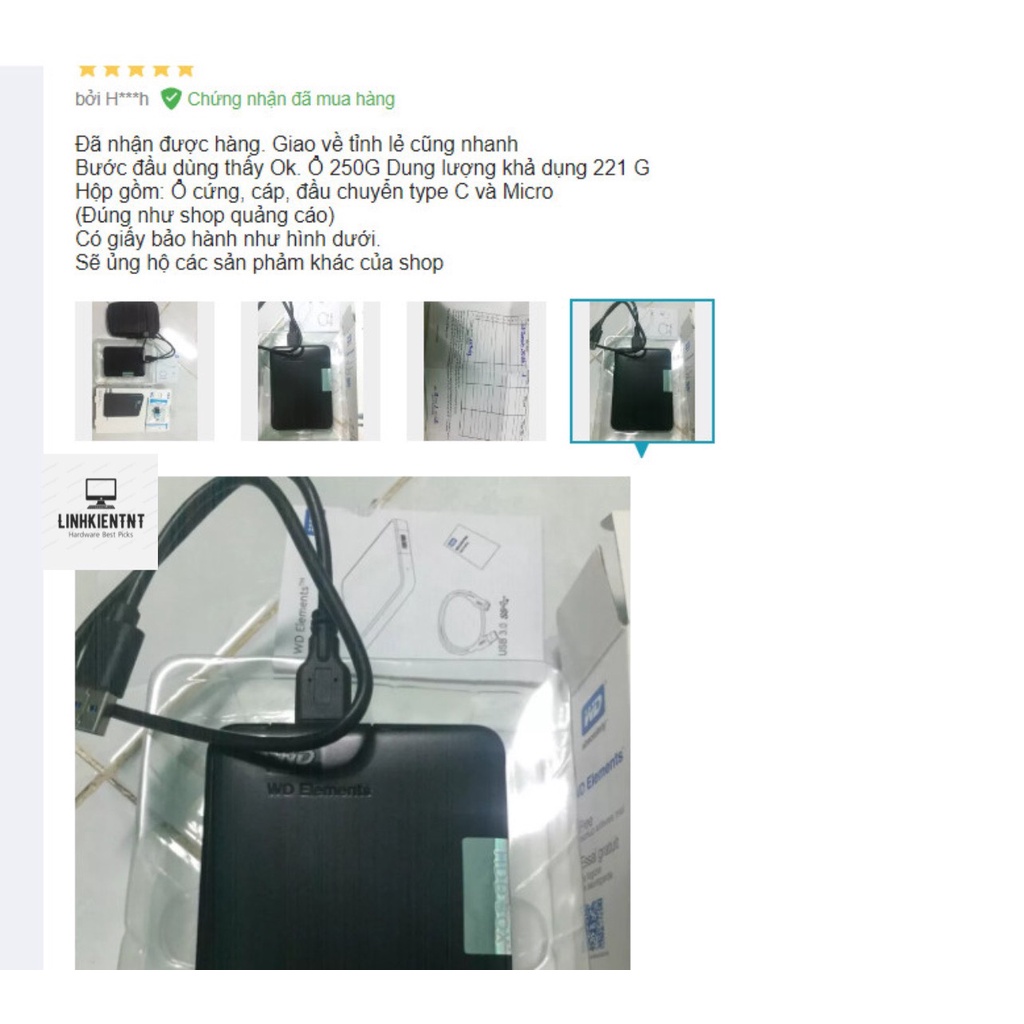 Ổ Cứng Di Động WD Elements 250gb/320gb/500gb/750gb/1TB - Nhiều Quà Tặng