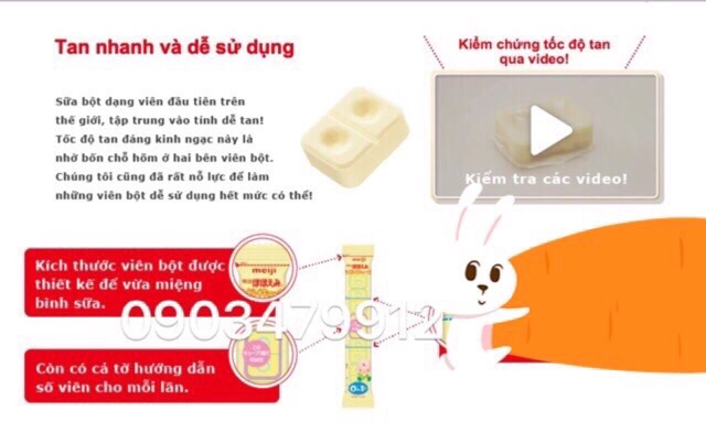 Sữa MEIJI dạng thanh 27g x 24 hàng nội địa Nhật date 2022