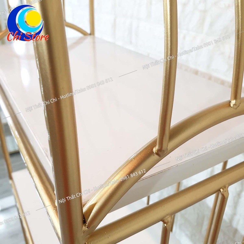 Kệ Trang Trí Hình Lồng Chim, Kệ Vuông Cổ Điển Sơn Tĩnh Điện Sang Chảnh