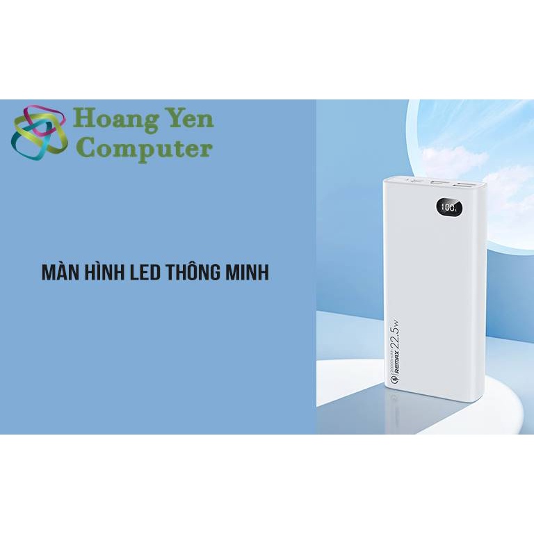 Sạc Dự Phòng Remax RPP-292 20000mAh (Sạc Nhanh QC3.0 18W, 22.5W, PD20W, VOOC 2.0) - BH 1 Năm - Hoàng Yến Computer