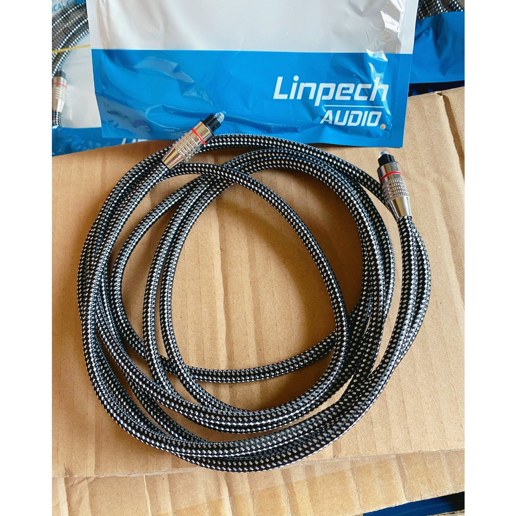 Dây Cáp Quang Âm Thanh Optical Bọc Dù 2M Sợi To 0.6cm. Hàng Cao Cấp Chính Hãng Linpech