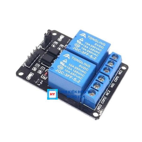 Module 2 Relay Với Opto Cách Ly (5 - 12VDC)