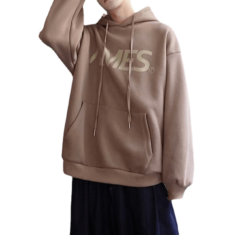 Áo hoodie Mùa Đông Dáng Rộng In Chữ Phong Cách hip hop Đường Phố Nhật Bản Chất Lượng Cao Cho Nam
