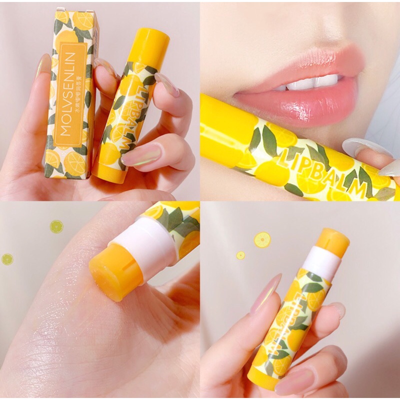 Son Dưỡng Hương Trái Cây Pilu Giảm Thâm Nứt Nẻ Làm Mềm Môi  Molvsenlin Lip Balm 3.2g