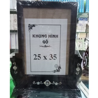 Khung ảnh thờ có chân đế 25x35 khung gỗ cao cấp